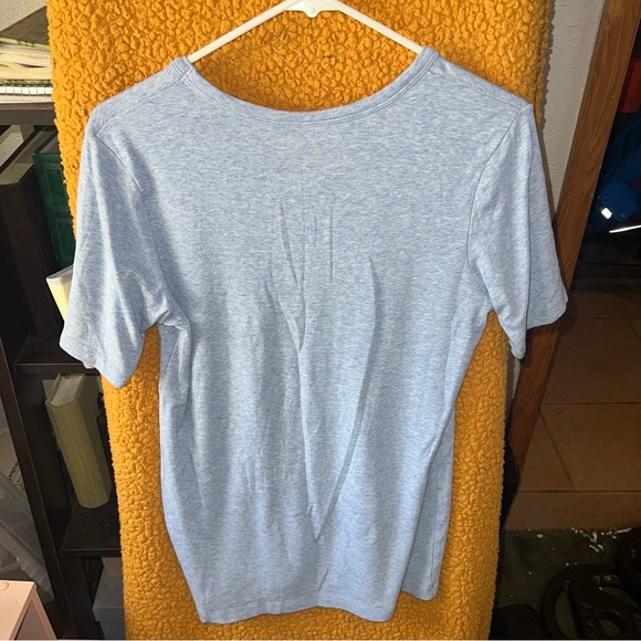 Cynthia Rowley Light Blue Short Sleeve Tee - Picture 2 of 3